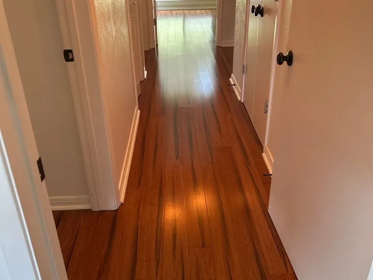 Move-out floors cleaned by Bellevue Clean, King County rental